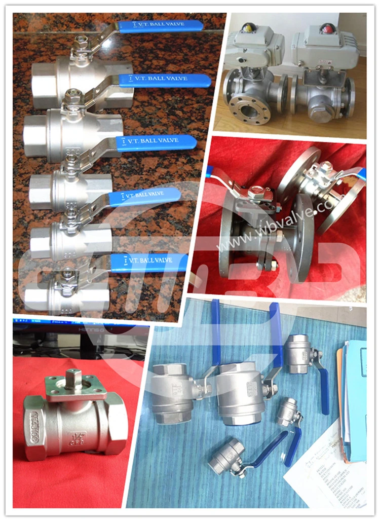 DIN3202-M3 Economical Light Type Female Thread Pn63 Bsp Threaded/Flanged Ss Stainless Steel 1PC 2PC 3PC Ball Valve Pn63 with ISO Locking Device