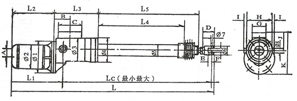 5000n Electric Linear Actuator, Push Rod