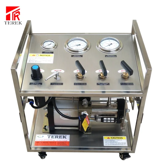 Système de pompe de surpression d'oxygène à pression Terek pneumatique de 200 bars