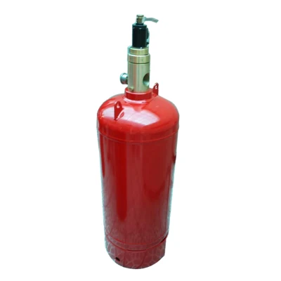 Cylindre en acier FM200 de 70 litres avec système d'extinction d'incendie à valve en laiton